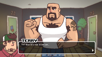 Terry and the cold pizza - A gay bara VN Screenshot3