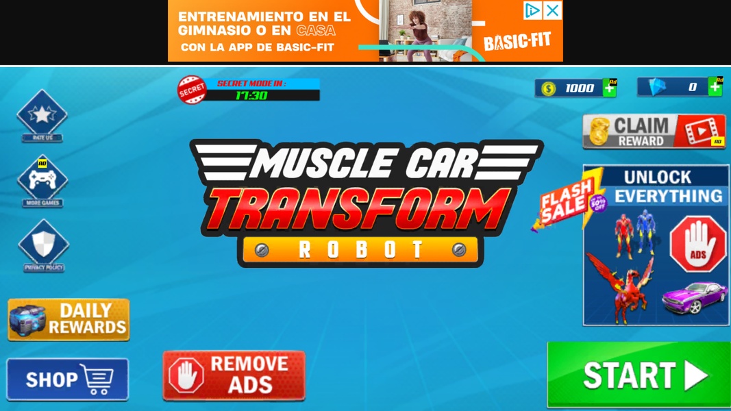 Flying Muscle Car Transform Robot Screenshot1