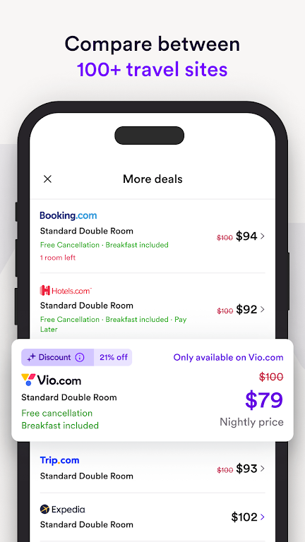 Vio.com: Hotels & travel deals Screenshot3