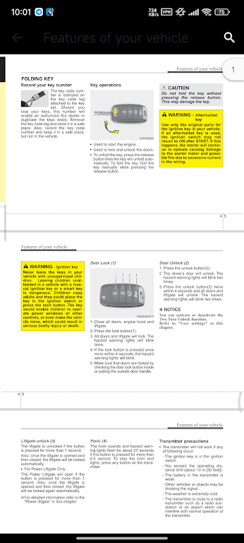 Car User Manual Kia Sportage Screenshot1