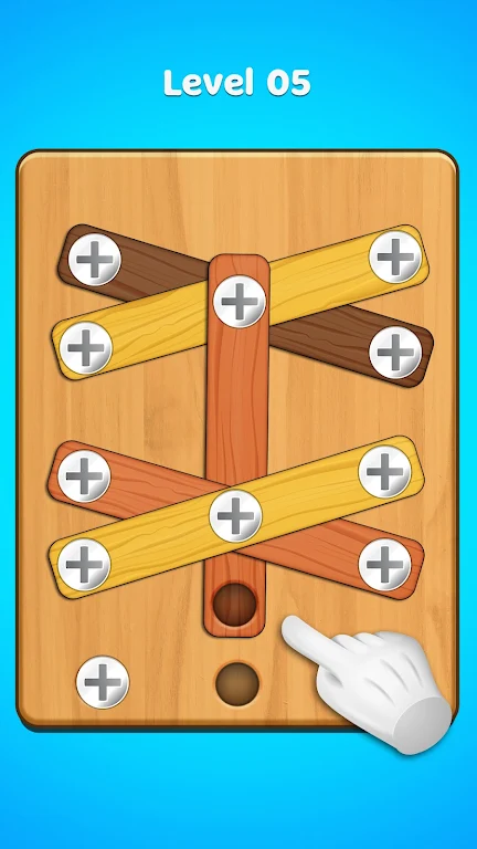 Unscrew Wood Puzzle Nut & Bolt Screenshot1