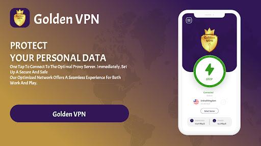 Golden VPN: Hotspot Proxy VPN Screenshot1