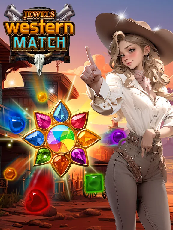 Jewel Western Match Screenshot1