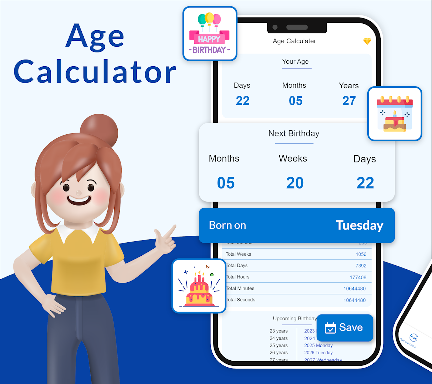 Age Calculator - Date Counter Screenshot1