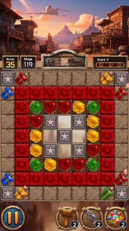 Jewel Western Match Screenshot3