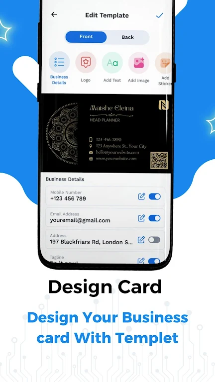 Bluetick Digital Business Card Screenshot2