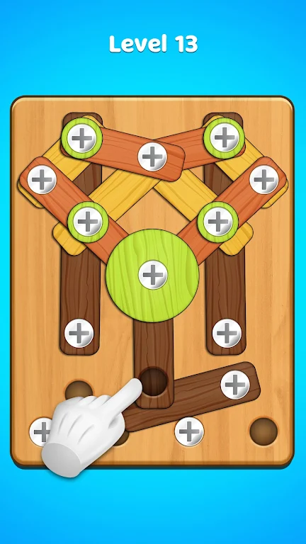 Unscrew Wood Puzzle Nut & Bolt Screenshot3