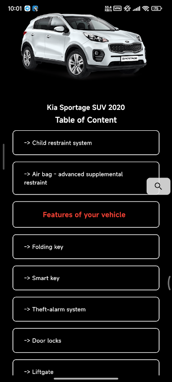 Car User Manual Kia Sportage Screenshot2