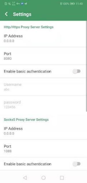 Android Proxy Server Screenshot3