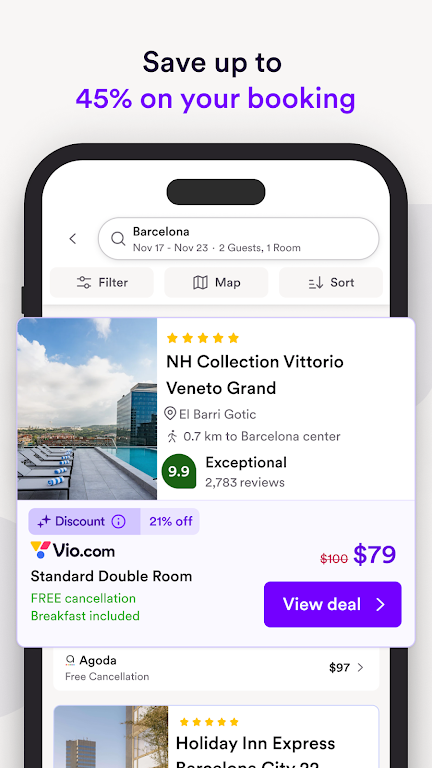 Vio.com: Hotels & travel deals Screenshot2