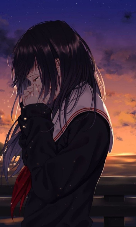 Sad Girl Anime Wallpaper Screenshot4