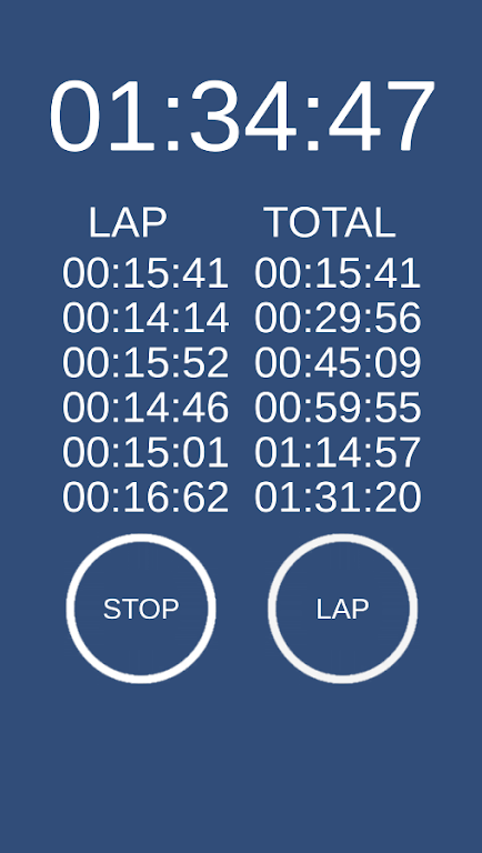 Stopwatch Lite Screenshot1