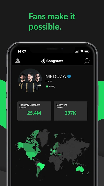 Songstats: Music Analytics Screenshot1