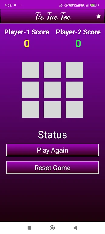 Tic Tac Toe Game App Screenshot1