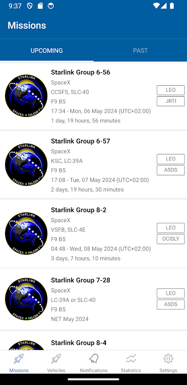 SpaceXNow - a SpaceX fan app Screenshot1