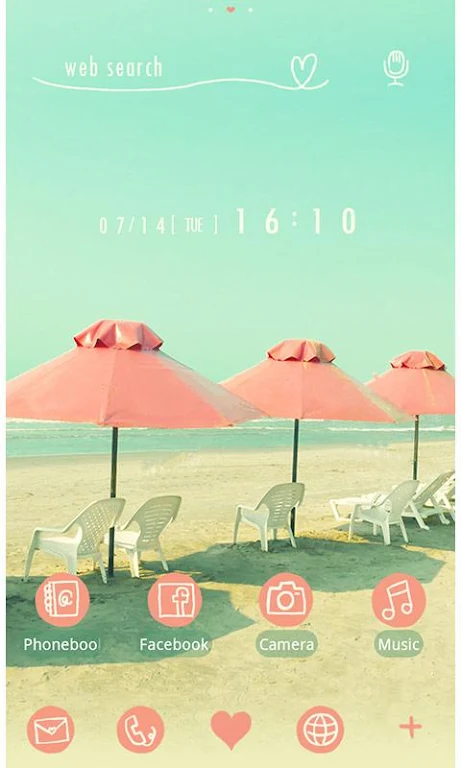 Summer Wallpaper-Retro Beach- Screenshot1