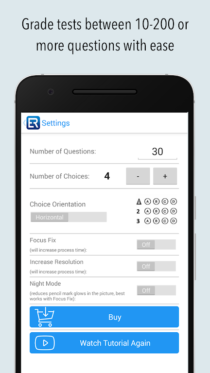 Exam Reader-Optical Test Grade Screenshot3