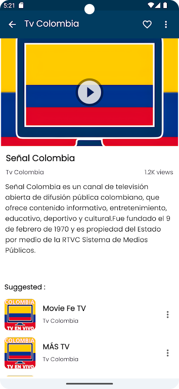 Tv Colombia en vivo Canales Screenshot2