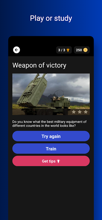 Weapon of victory - Quiz game Screenshot1