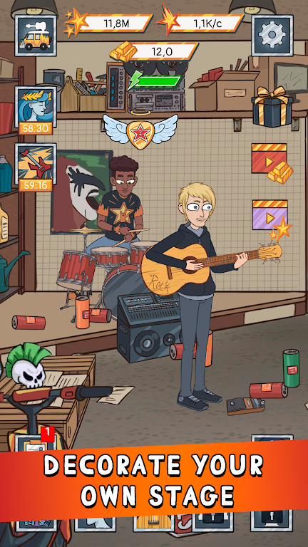 I am Rock Star idle clicker Screenshot4