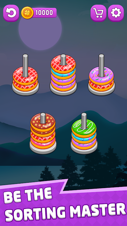 Hoop Sort Fever : Color Stack Screenshot2