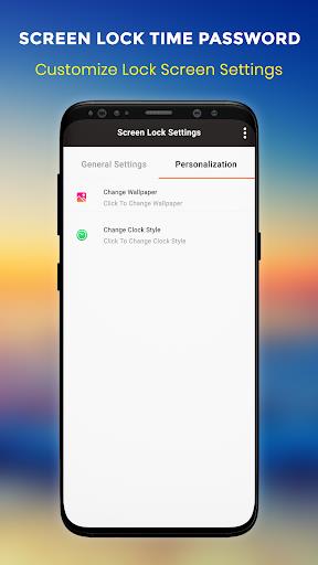 Live Time Password Lock Screen Screenshot3