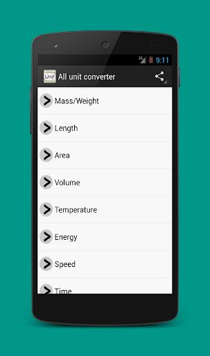 All Unit Converter Screenshot1