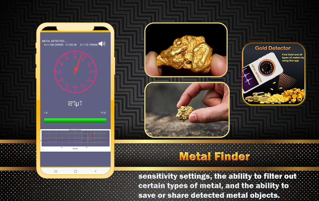 Gold & Metal Finder - Detector Screenshot2