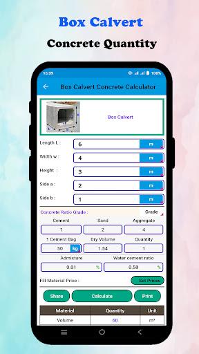 Concrete Calculator Screenshot3