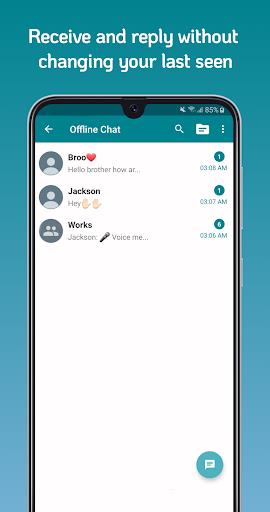 Offline Chat, No last seen Screenshot2