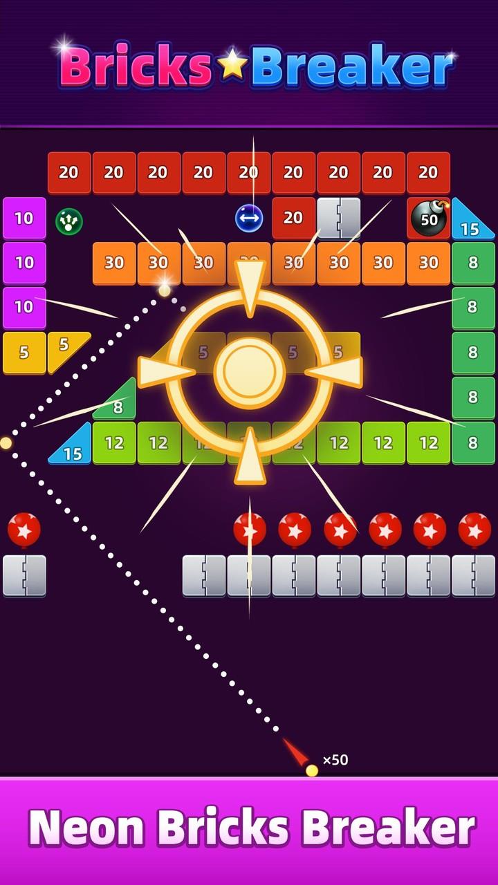 Bricks Breaker: Hit Ball Blast Screenshot1