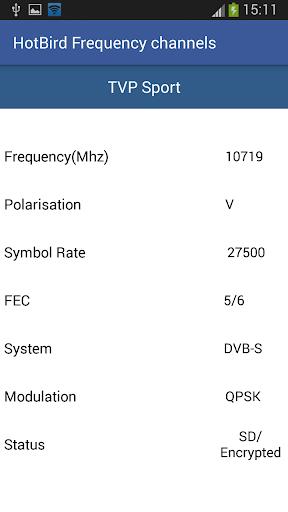 HotBird Frequency Channels Screenshot4