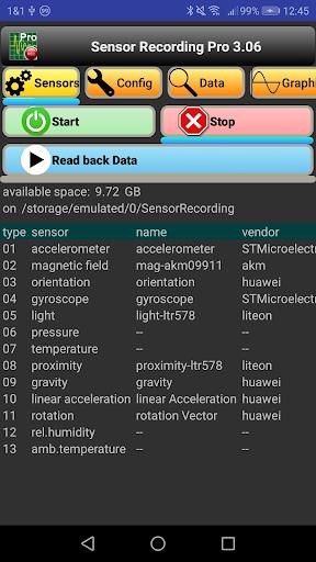 Sensor Recording Lite Screenshot2