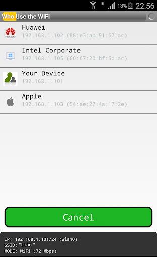 Who use the wifi Screenshot2