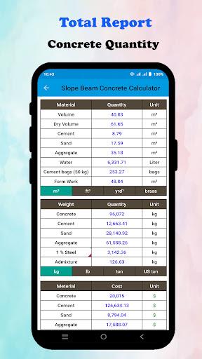 Concrete Calculator Screenshot4