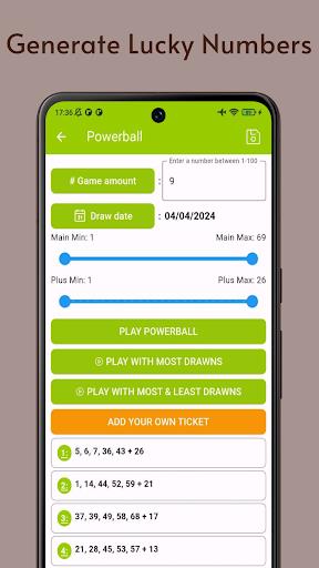 LottoGen - USA Lottery Numbers Screenshot3