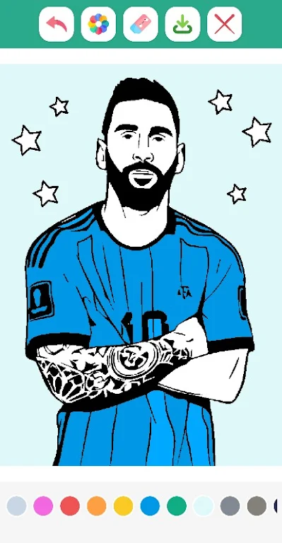 MVP Footballer Coloring Book Screenshot1