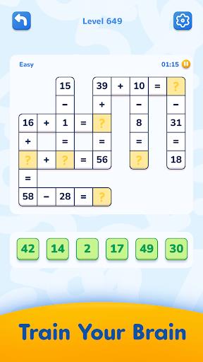 Math Crossword - number puzzle Screenshot1