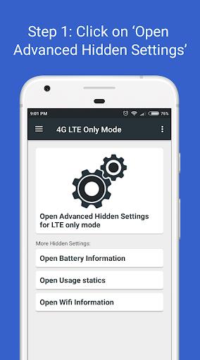 4G LTE Only Mode Screenshot1