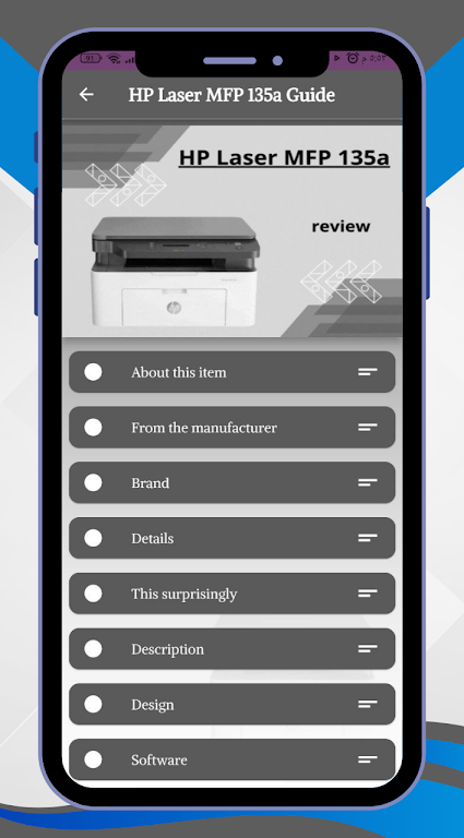 HP Laser MFP 135a Guide Screenshot2