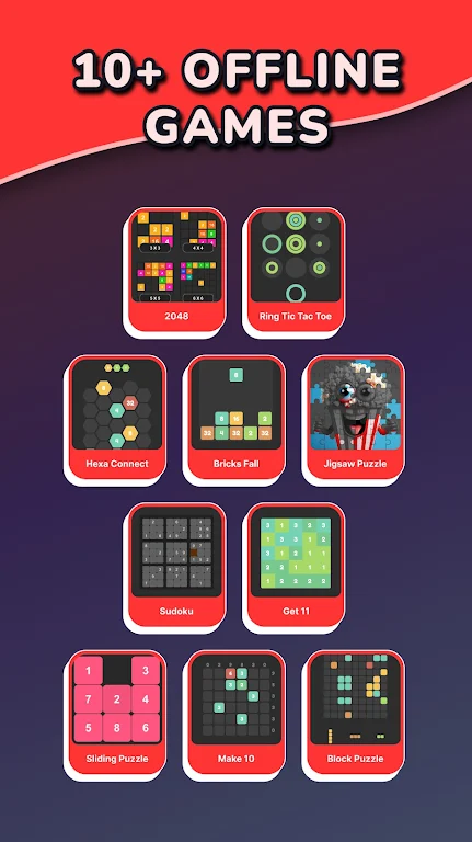 10+ Puzzle Games Offline - PGQ Screenshot2