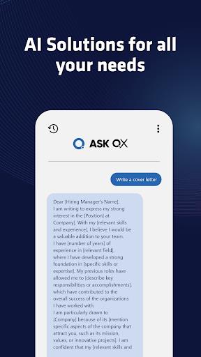 ASK QX: AI for All Solutions Screenshot4