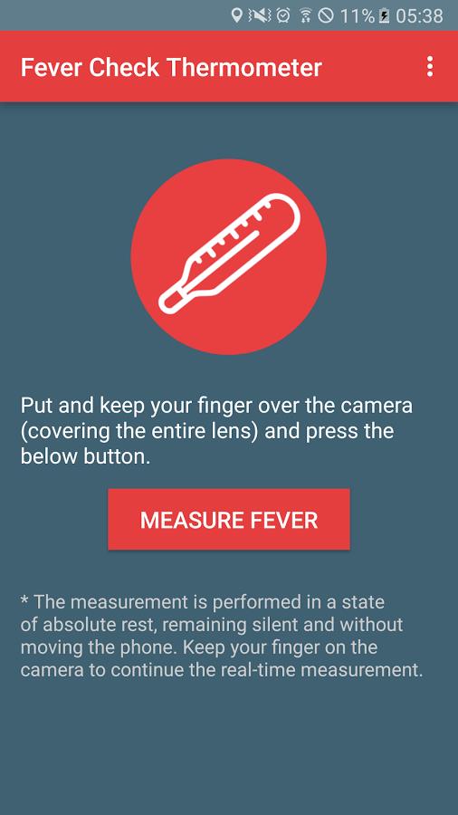 Fever Measuring Thermometer Screenshot1