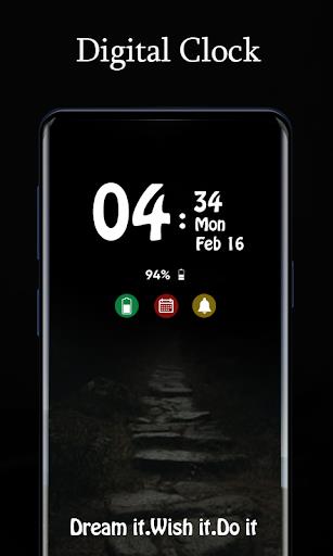 Always on display clock widget Screenshot2