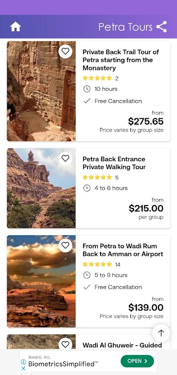 Petra Tours Screenshot3