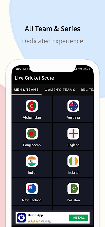 IND vs IRE -Live Cricket Score Screenshot3