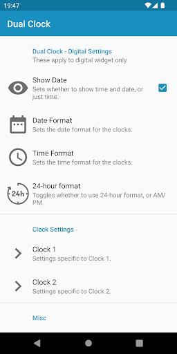 Dual Clock Widget Screenshot3