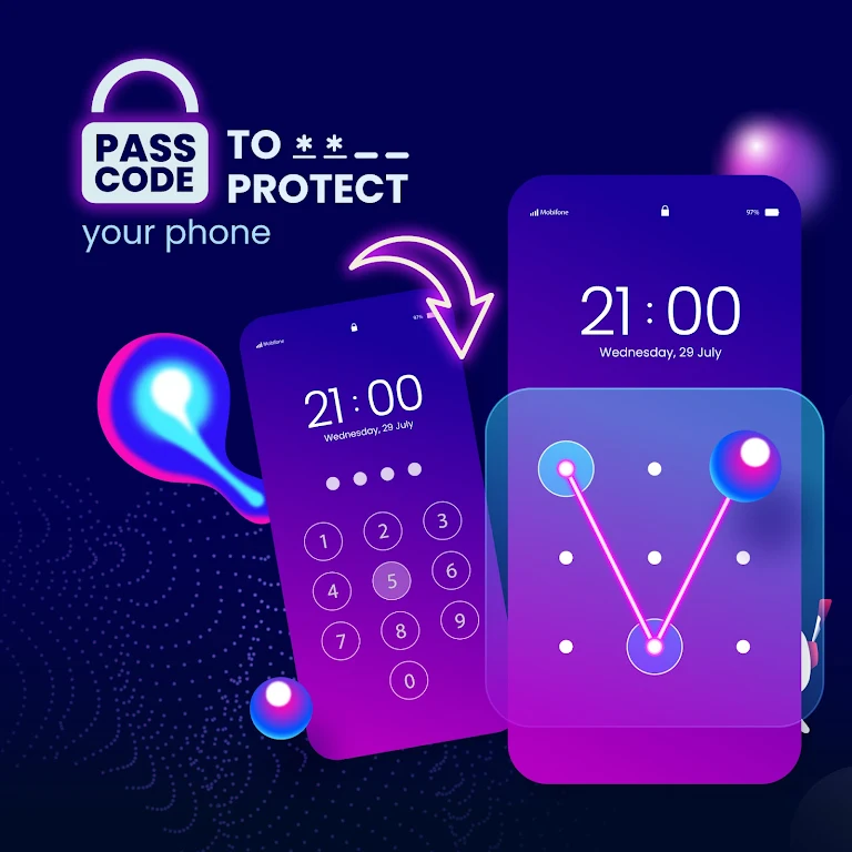 Pattern Lock Screen App Screenshot1