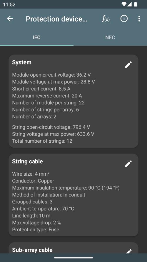 PV Calculations Screenshot3