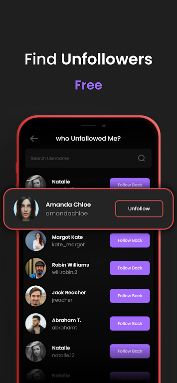 Followers & Unfollowers Pro Screenshot3